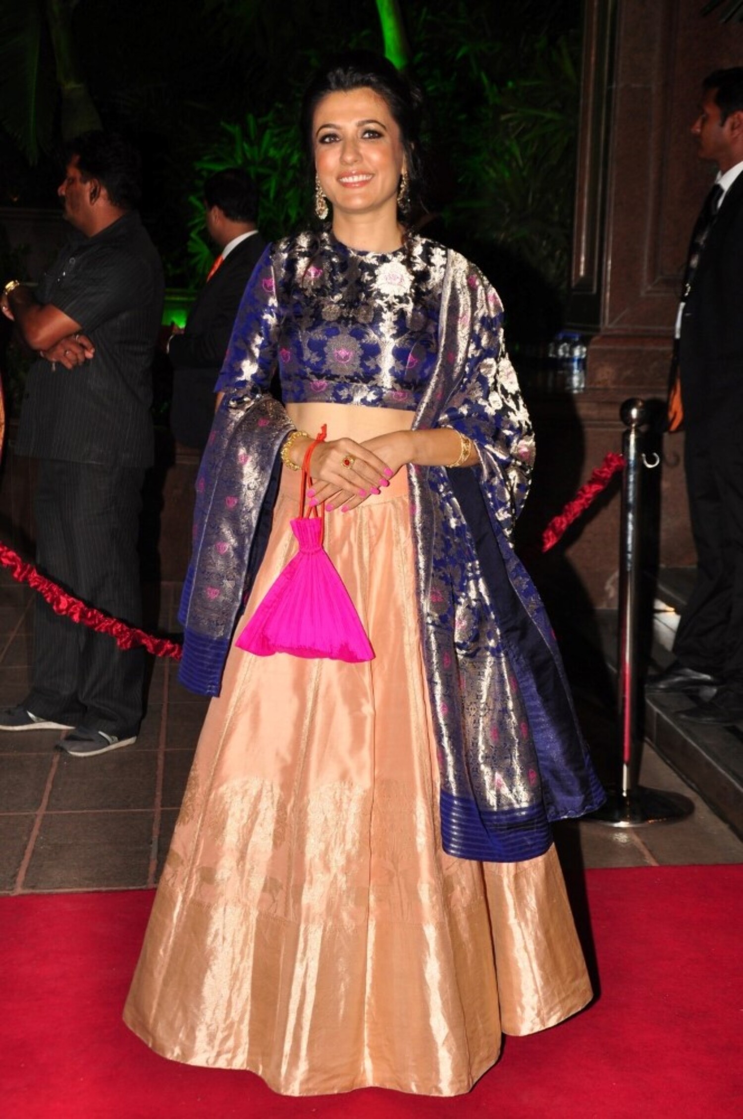 Mini Mathur At Wedding Reception Of Arpita Khan : Rediff Bollywood 