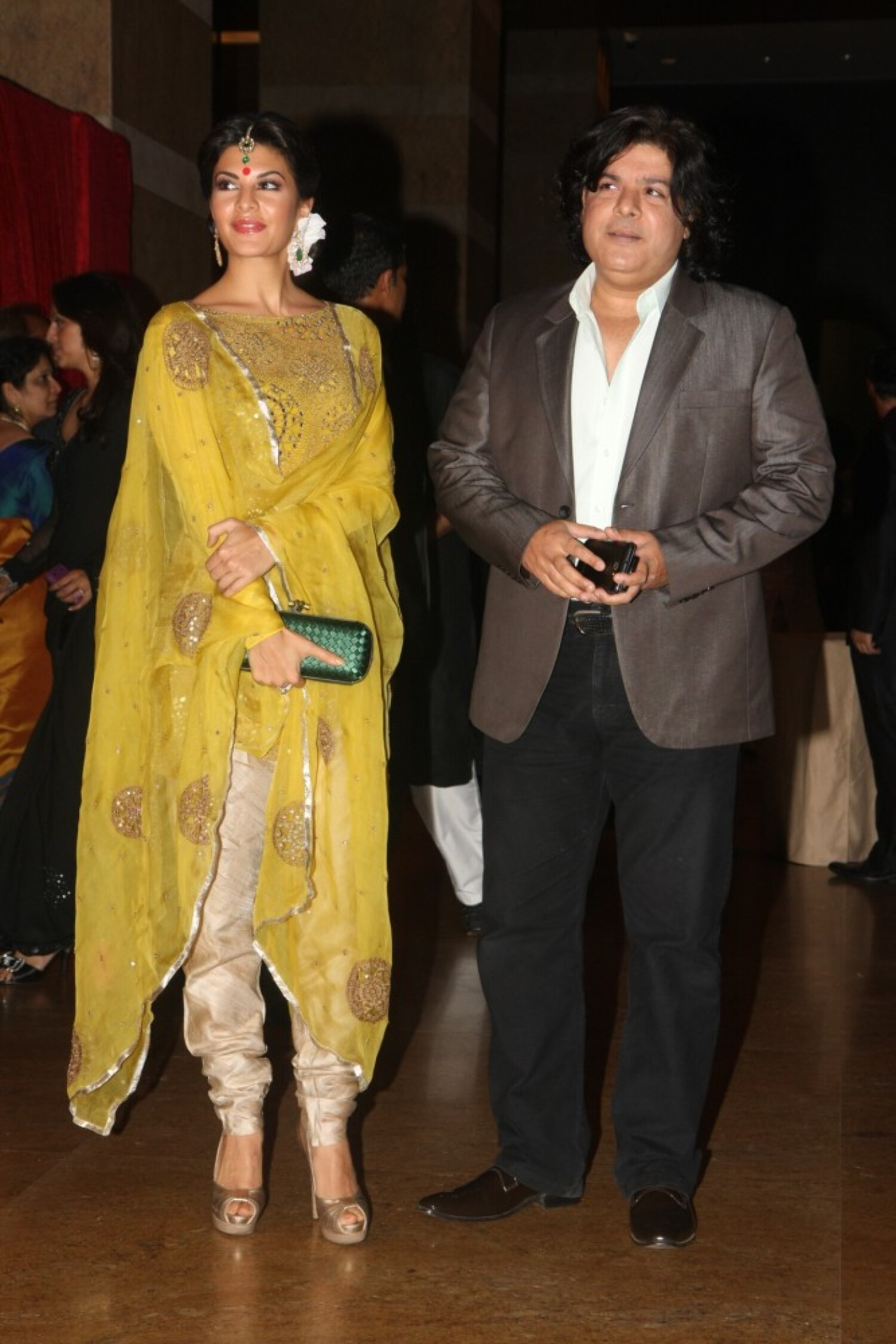Jacqueline Fernandez with boyfriend Sajid Khan at Ritesh Deshmukh