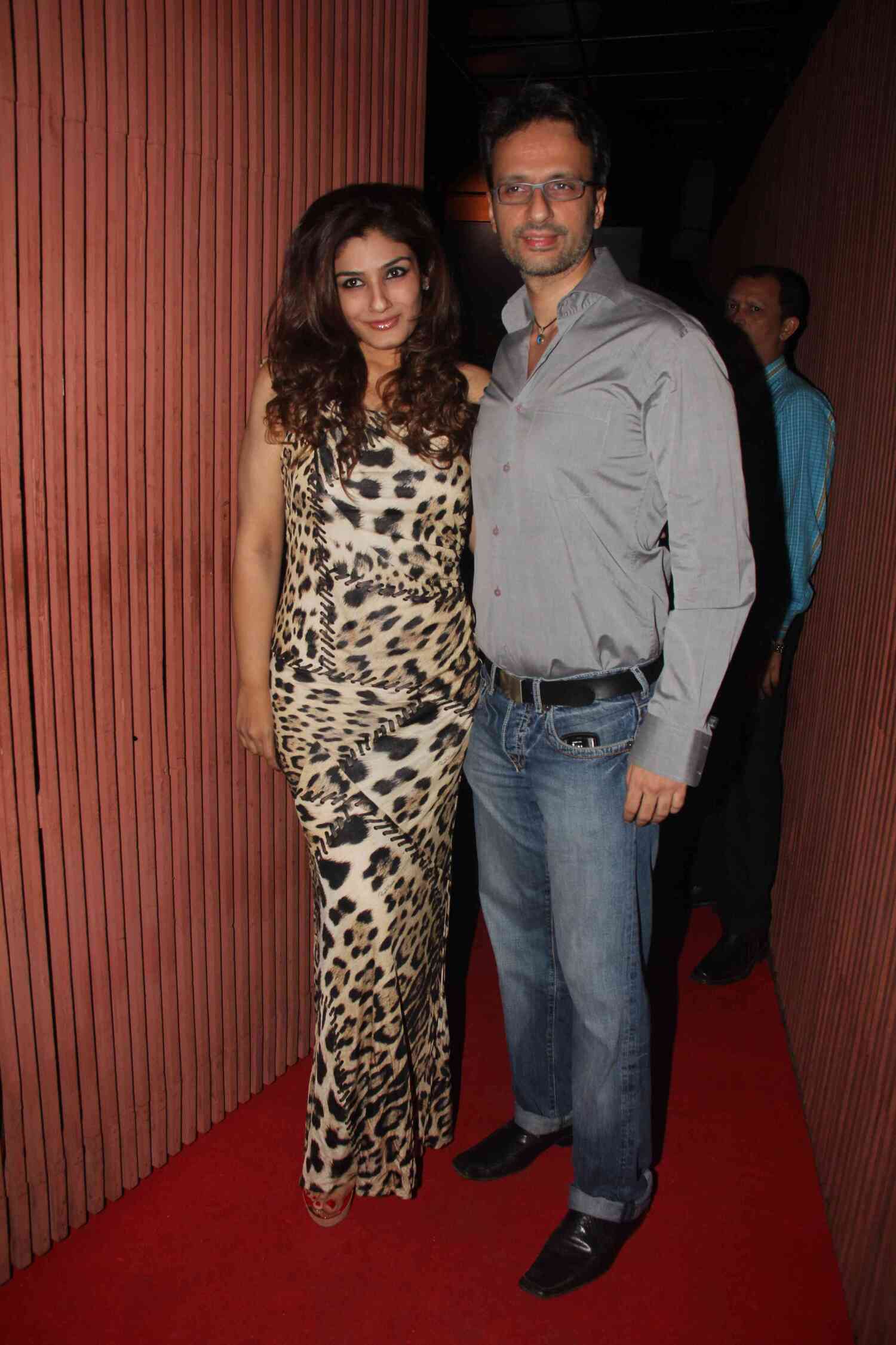 Raveena Tandon With Husband Anil Thadani At Film The Dirty Picture 