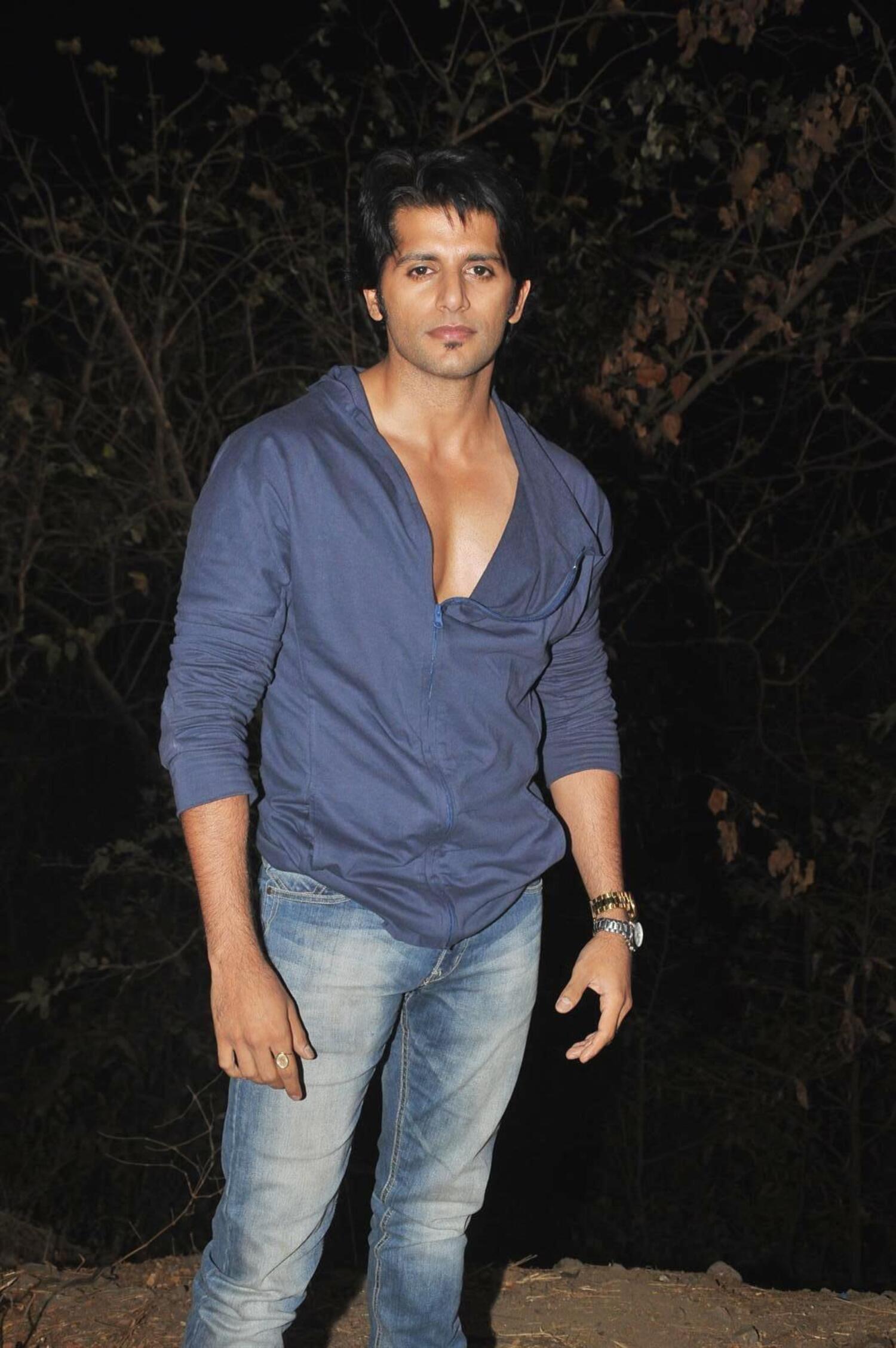 Karanvir Bohra on the shooting sets of film Mumbai 125 KMS in Filmcity