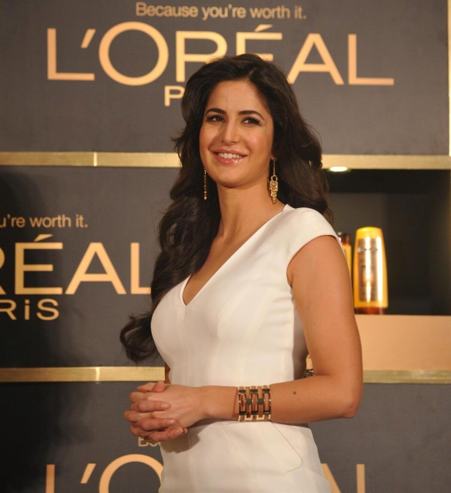 Brand Ambassador Katrina Kaif At The Launch Of 6 Oil Nourish The New Hair Care Range Of Loreal
