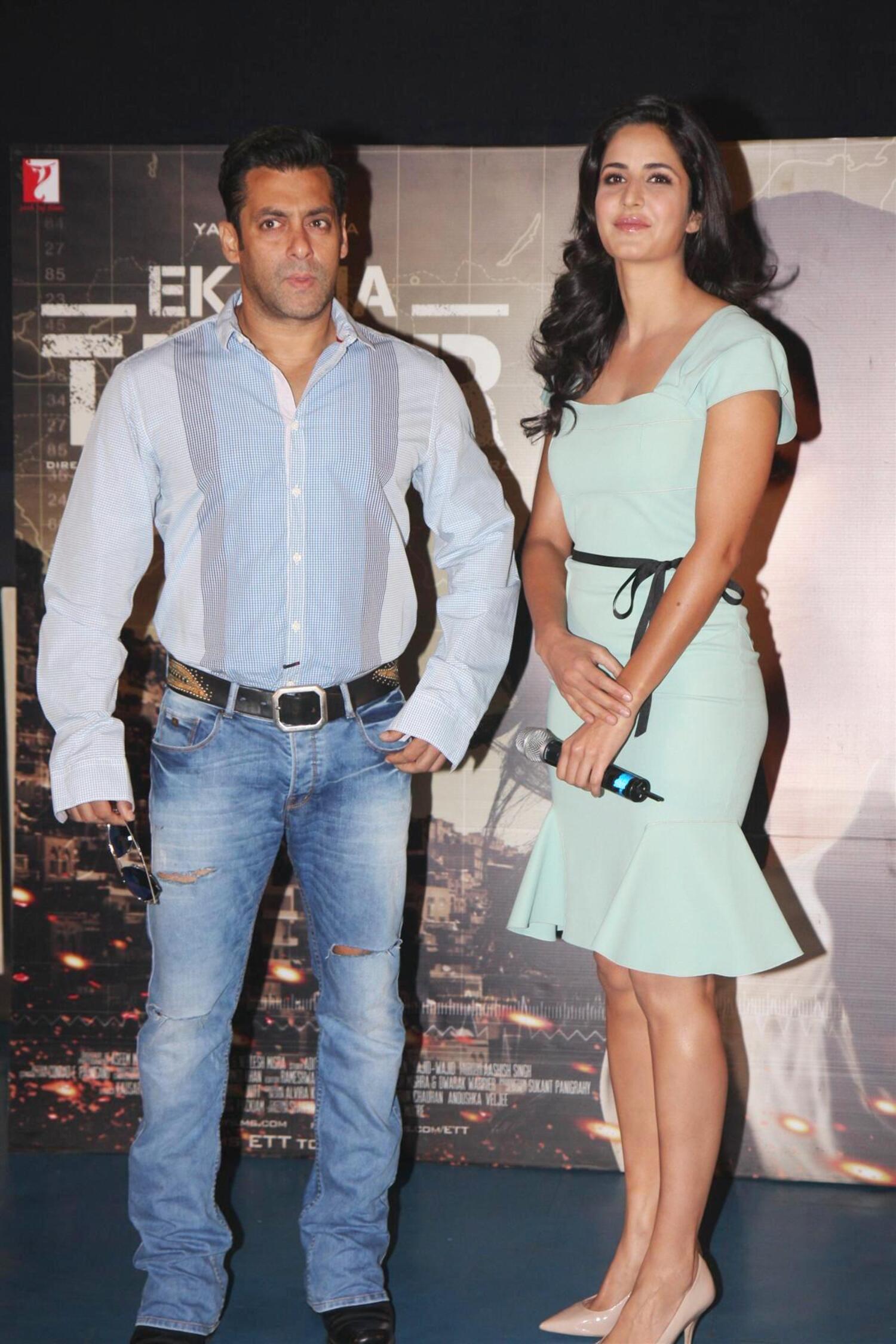 Salman Khan with Katrina Kaif at unveiling of song MASHALLAH from film