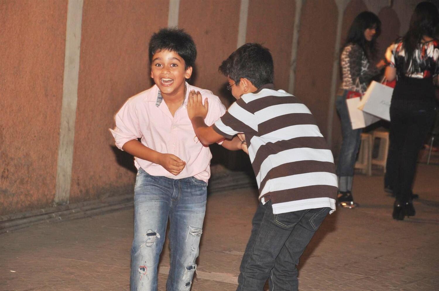 Son Of Sohail Khan Nirvaan Having Fun With Son Of Sajid Nadiadwala Subhan At Kallista Spa And