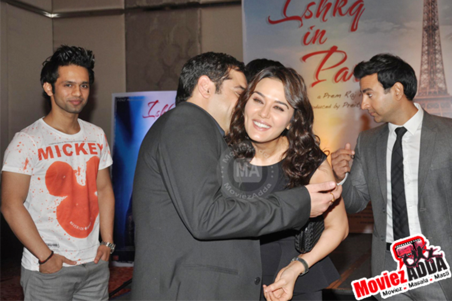 Salman Khan and Preity Zinta at film ISHKQ IN PARIS music launch