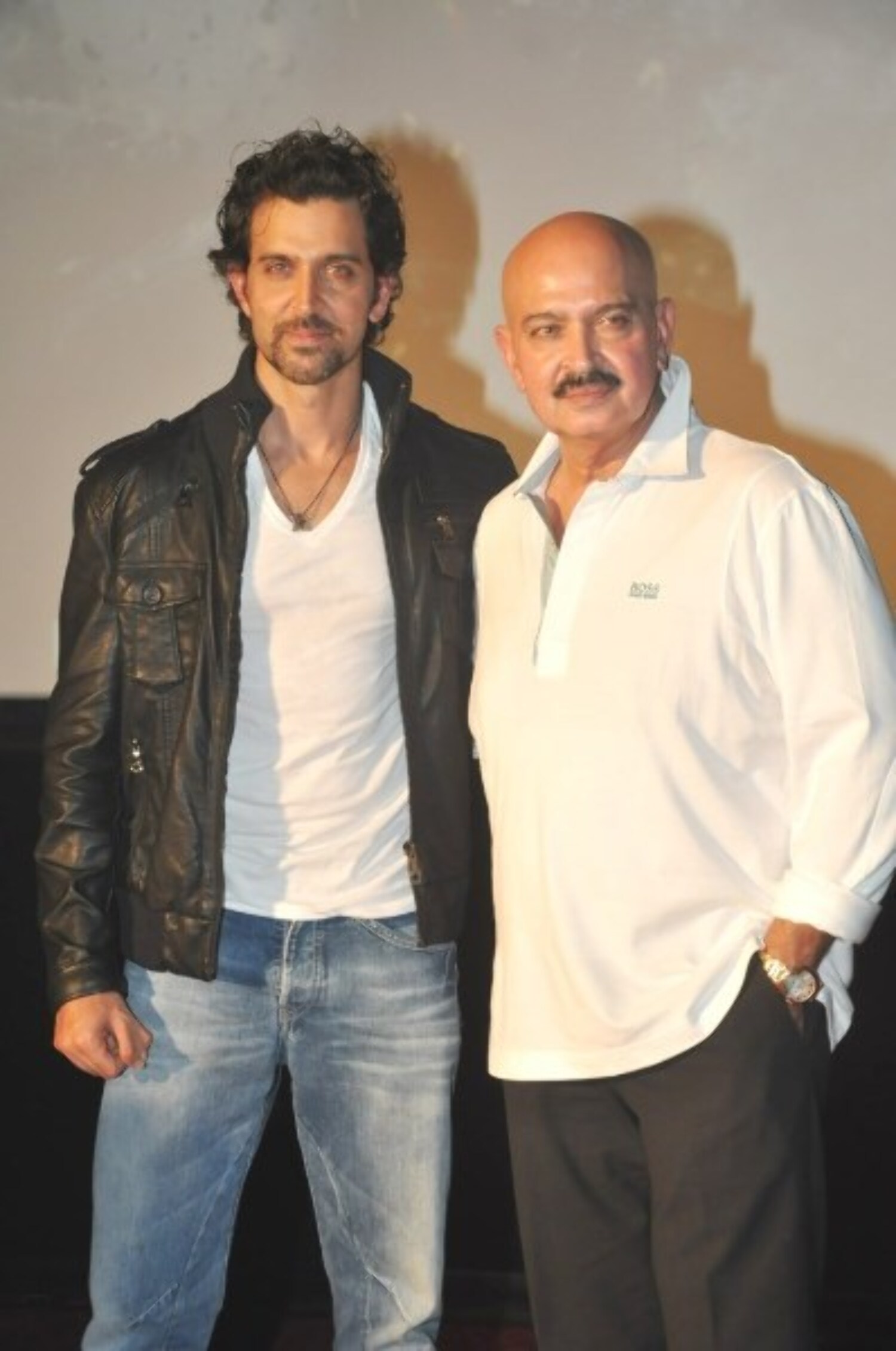 Hrithik Roshan with father Rakesh Roshan film KRRISH 3 Promo Launch Photo krrish 3 photo 26