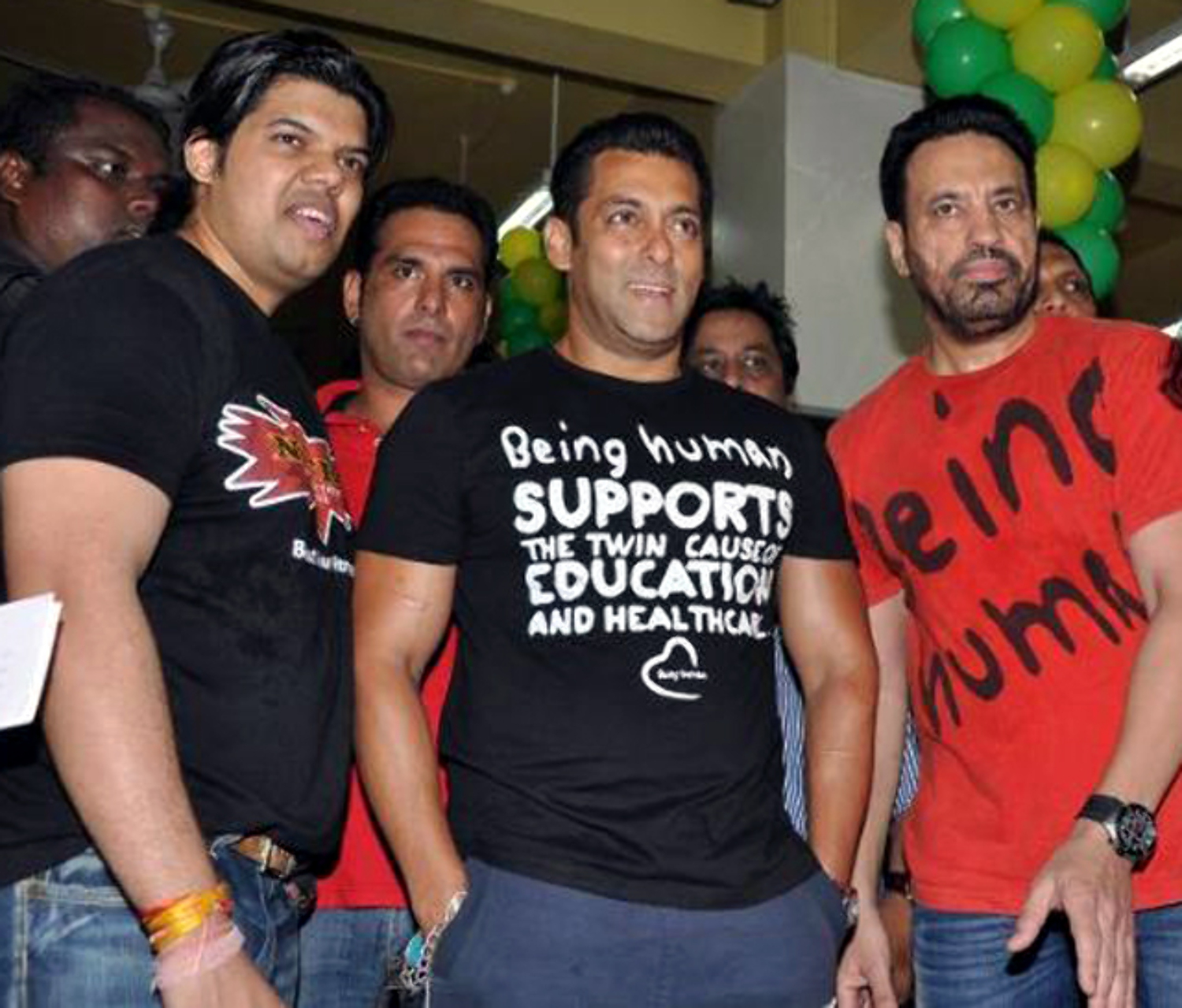 Salman Khan With Prabodh Vasant Davkhare At The Launch Of Fitness Center Nitro Pure Fitness