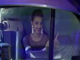 Radhika Apte poses in an auto rickshaw at a promotional event