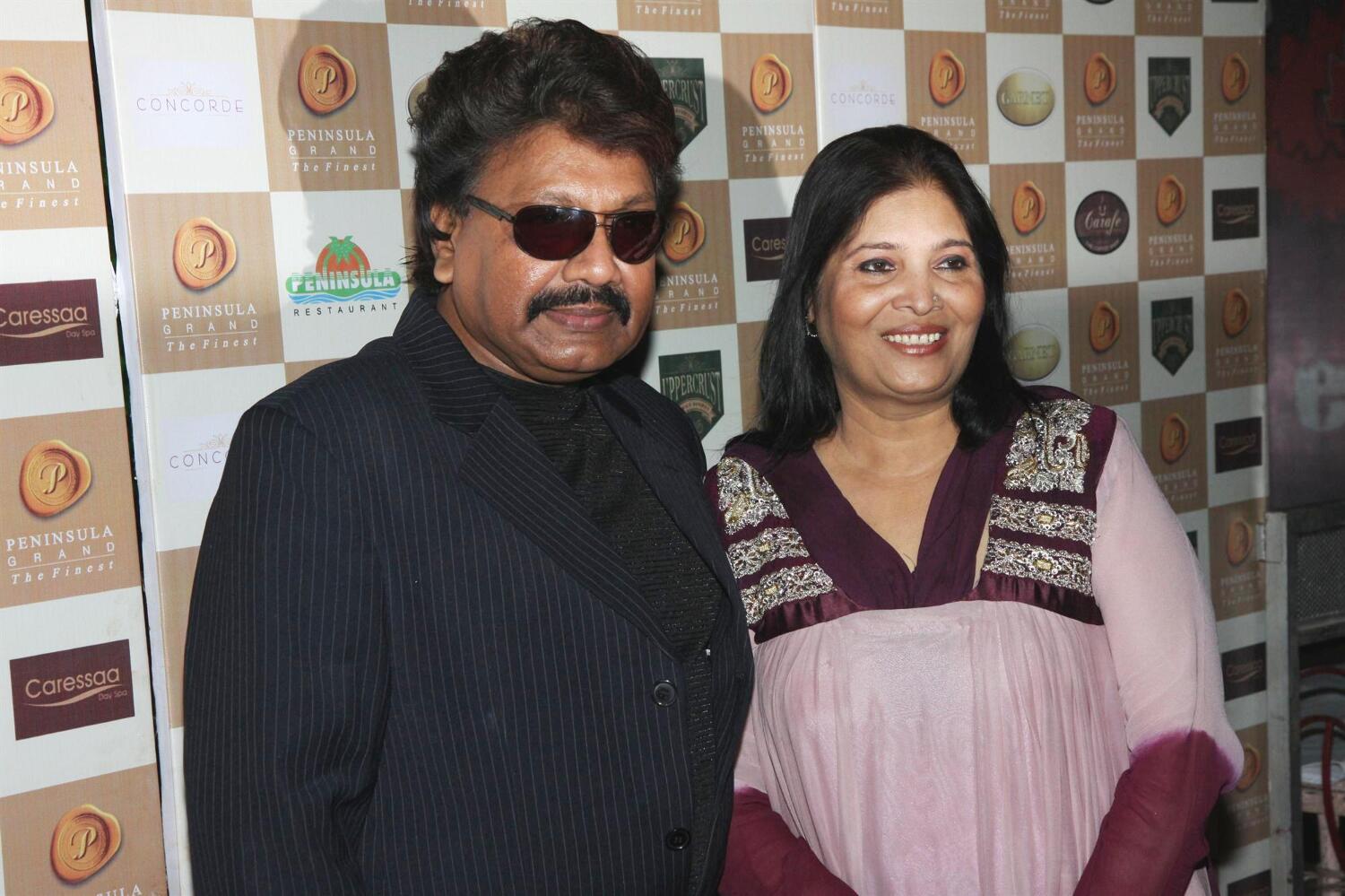 Music Director Shravan Rathod with his wife at the 1st BRIGHT AWARDS ...