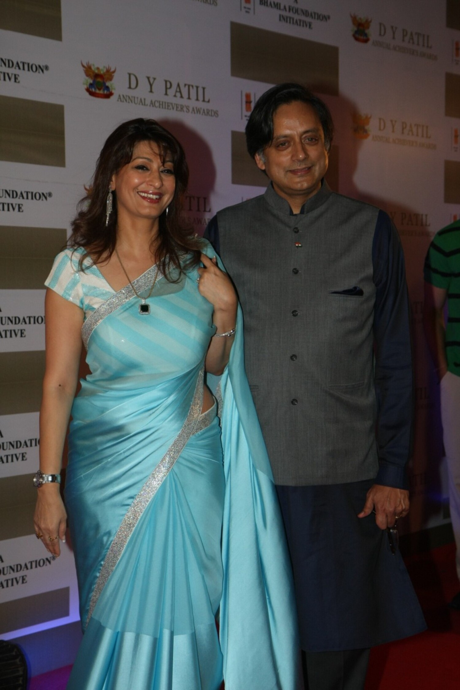 Congress Politician Shashi Tharoor with wife Sunanda Pushkar at DY ...