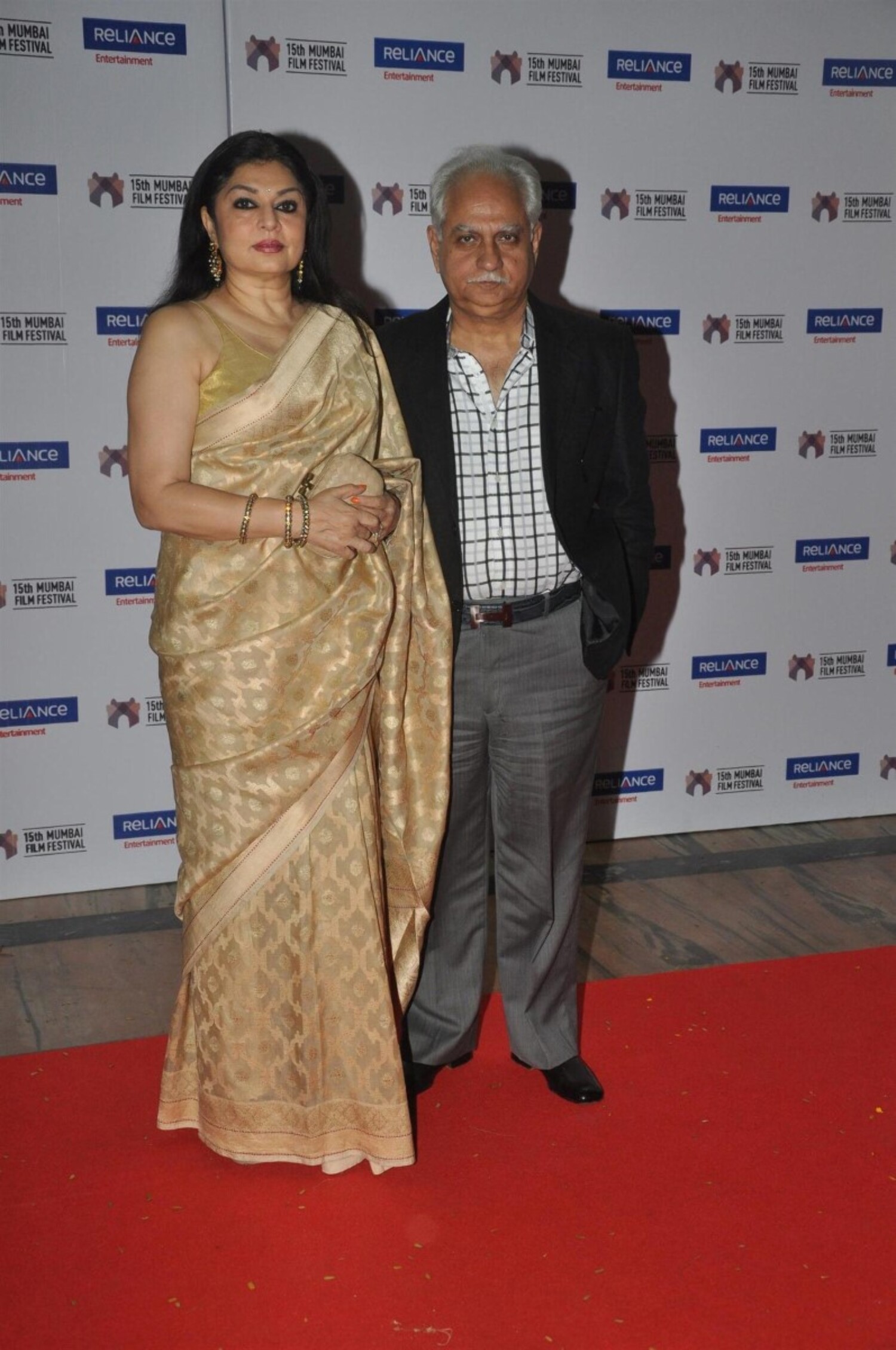 Filmmaker Ramesh Sippy with wife Kiran Juneja Sippy at the closing ...