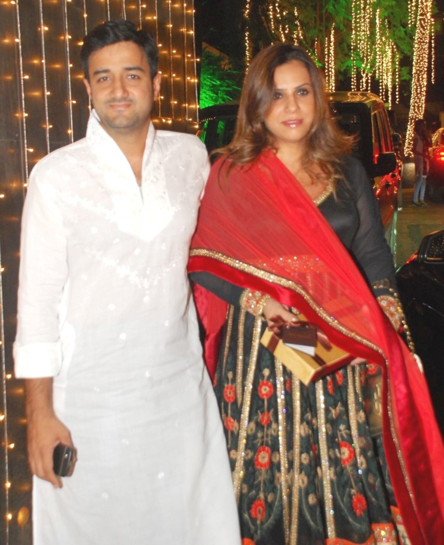 Director Siddharth Anand with wife Mamta Bhatia Anand at Shilpa Shetty ...