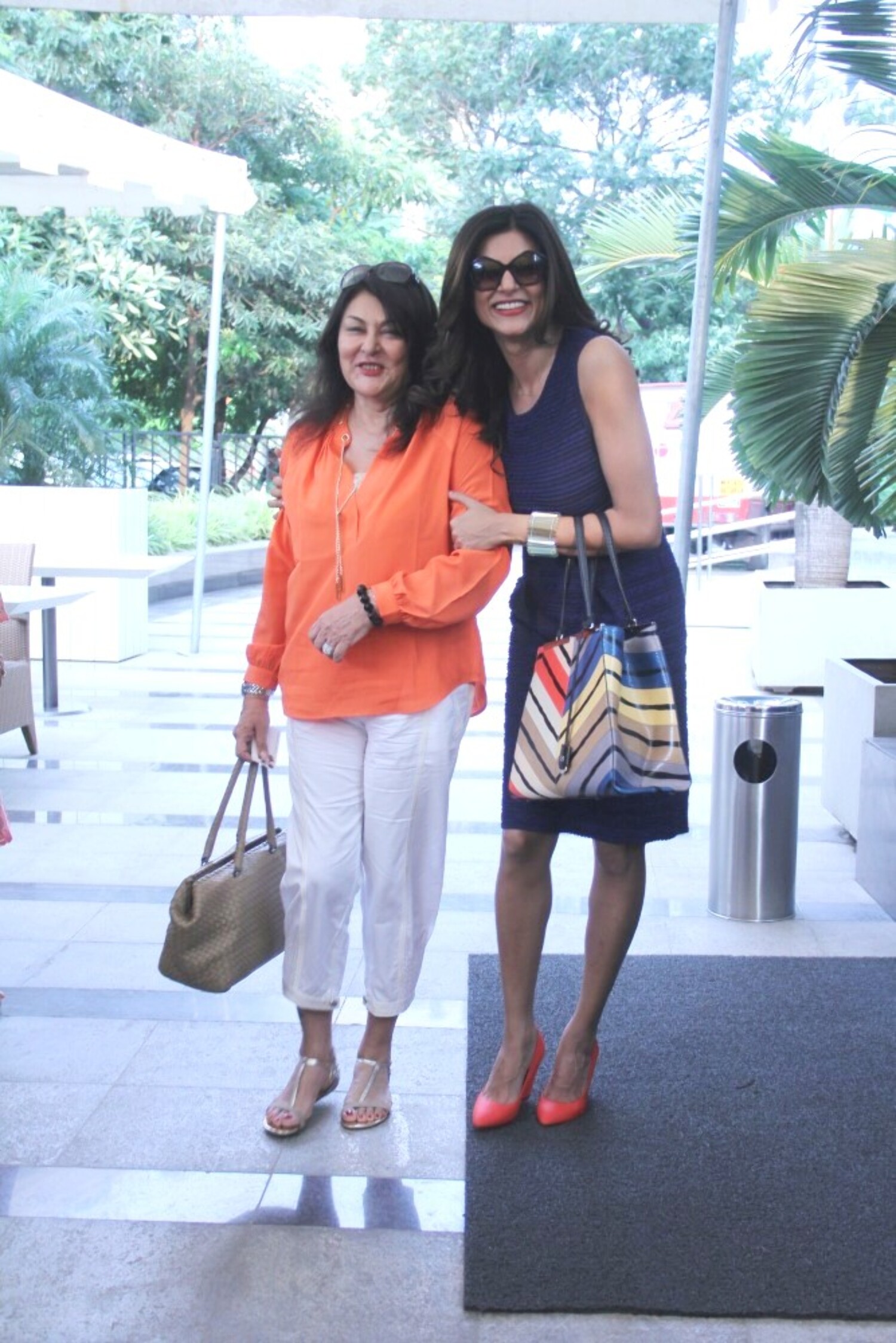 Sushmita Sen with her mother Subhra Sen at the launch of book Beauty At ...