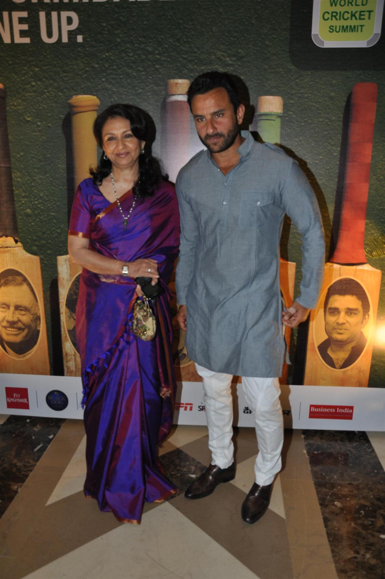 Saif Ali Khan with mother Sharmila Tagore at 2nd edition of Raj Singh ...