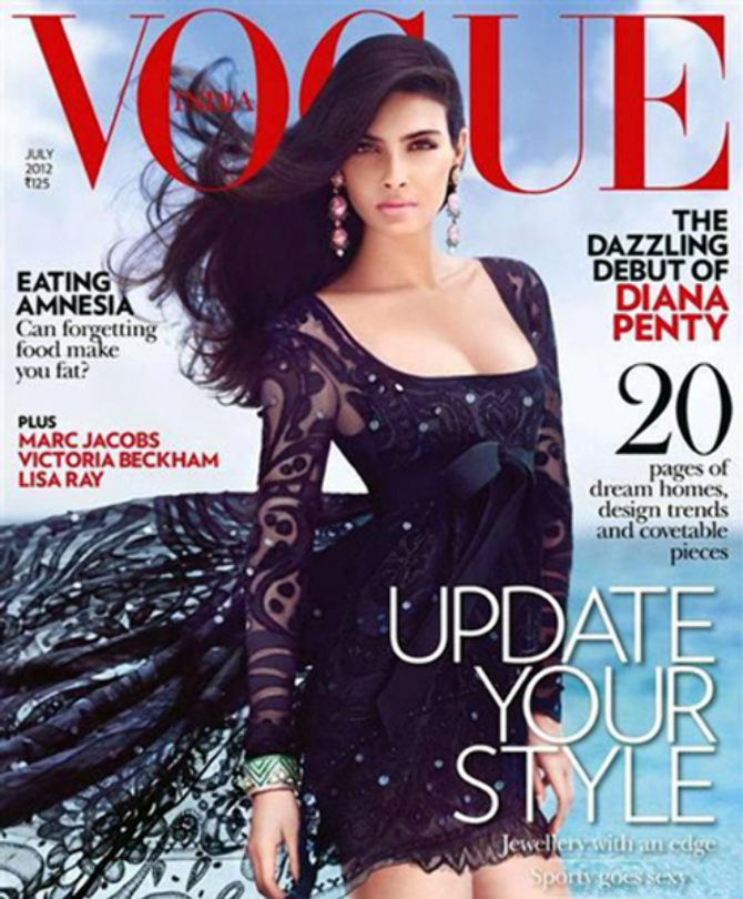 Diana Penty Vogue India July 2012 Magazine Cover Page Photo : diana ...